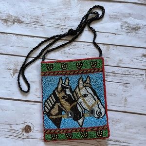 💜BARSE beaded horse purse
